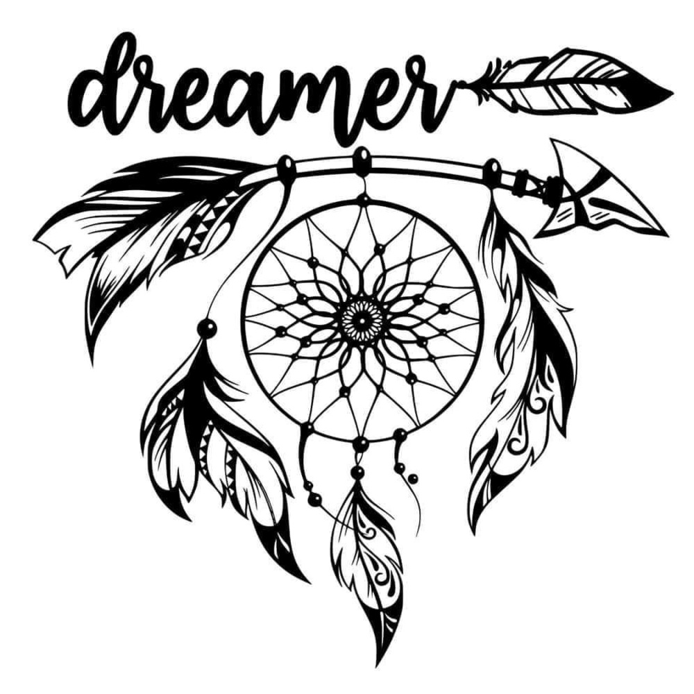 Dreamer dream catcher vinyl decal
